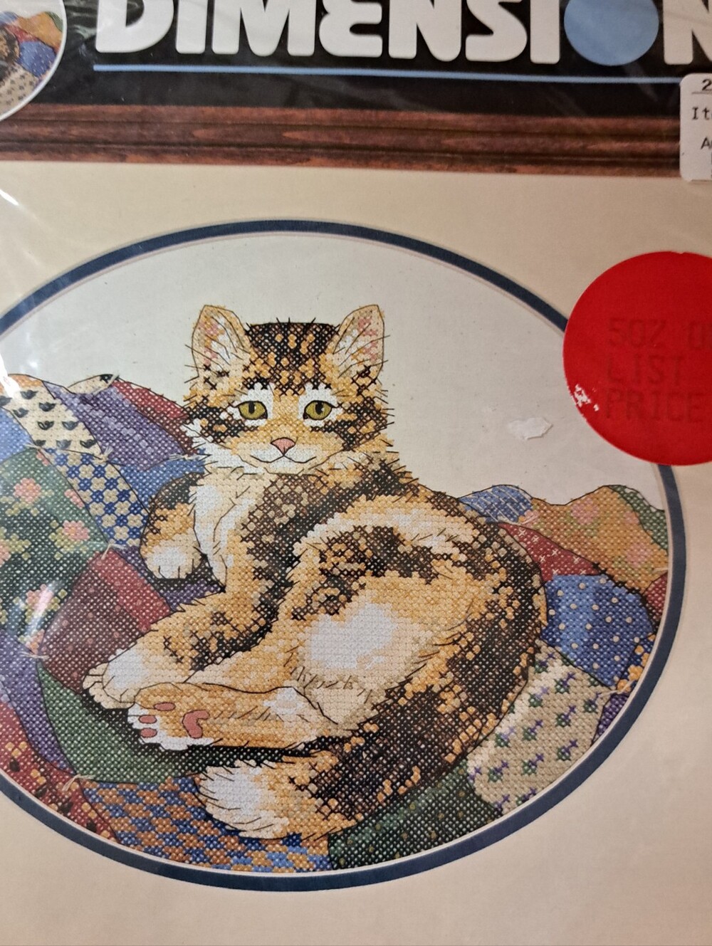 Craft Cross Stitch Kit Vintage (Lot Of 3) Dimensions W/ 2 Bonus Yarn